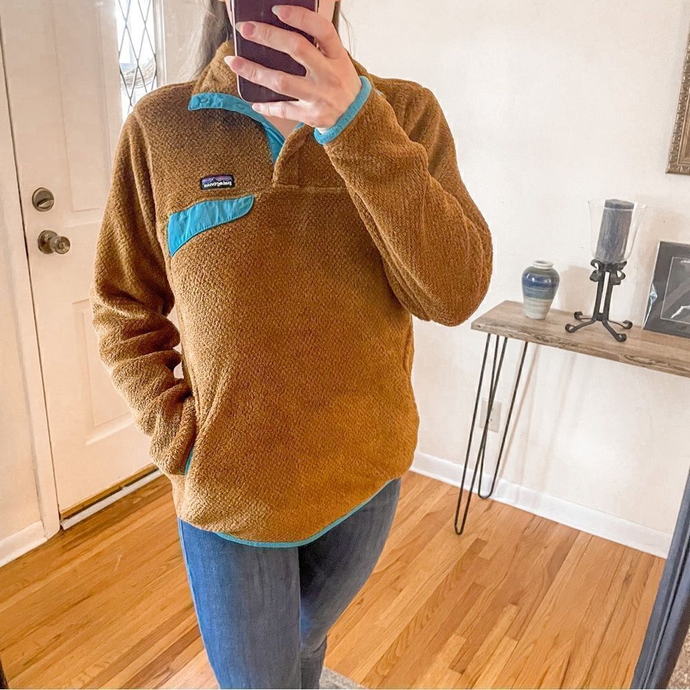 Patagonia Re-Tool T-Snap Fleece Pullover Brown